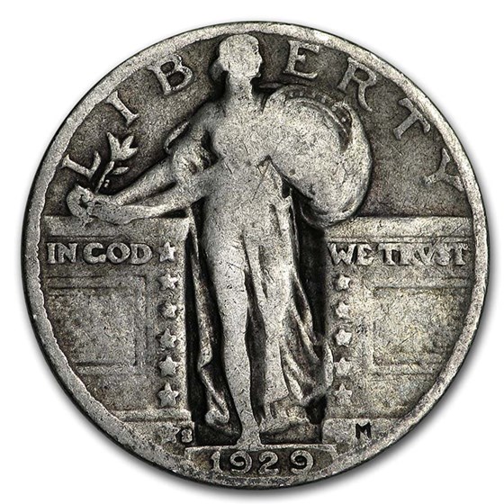 1929-S Standing Liberty Quarter Good/VG 1929-S Standing Liberty Quarter Good/VG